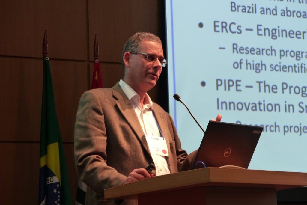 Researcher presenting